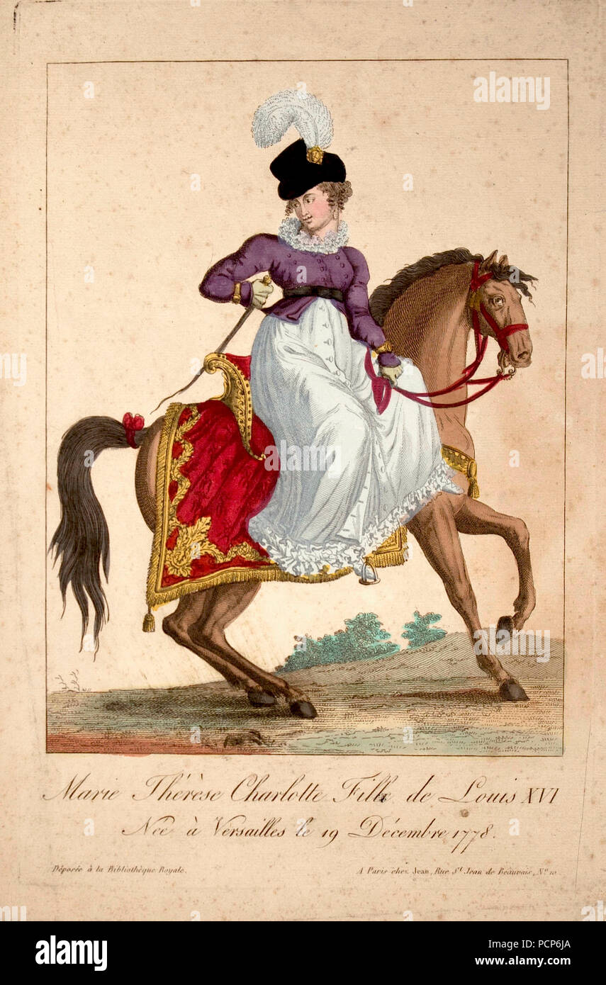 Marie Thérèse of France (1778-1851). Stock Photo