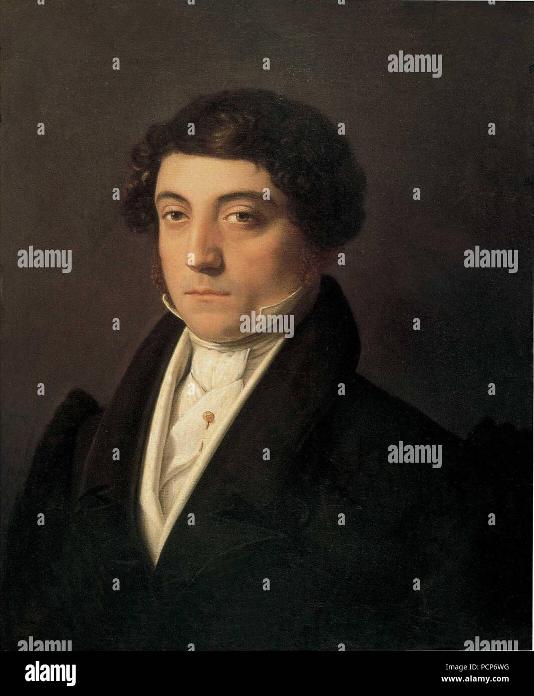 Portrait of the composer Gioachino Antonio Rossini (1792-1868), c. 1830. Stock Photo