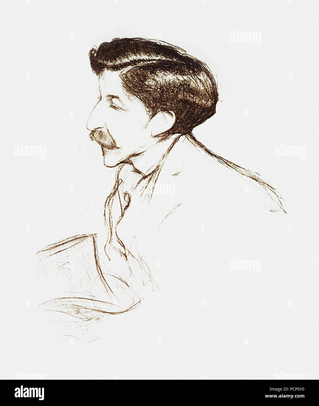Portrait of Pierre Louÿs (1870-1925) , 1901. Stock Photo