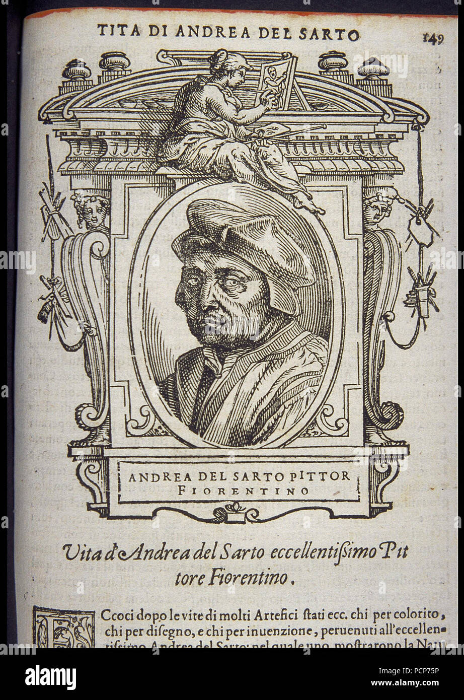 Andrea del Sarto, ca 1568. Stock Photo