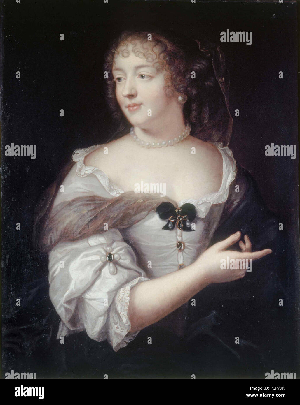 Portrait of Marie de Rabutin-Chantal, Marquise de Sévigné (1626-1696) , ca 1665. Stock Photo