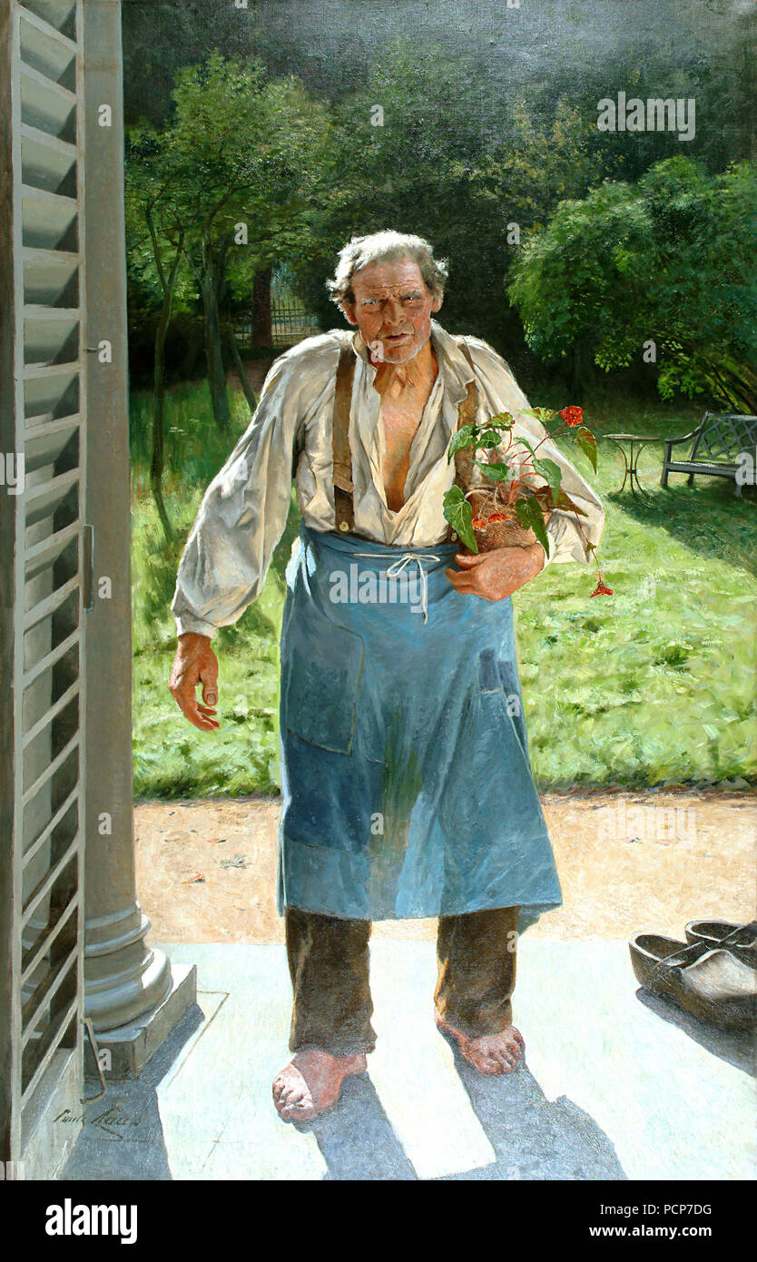 Le Vieux Jardinier (The Old Gardener) , 1885. Stock Photo
