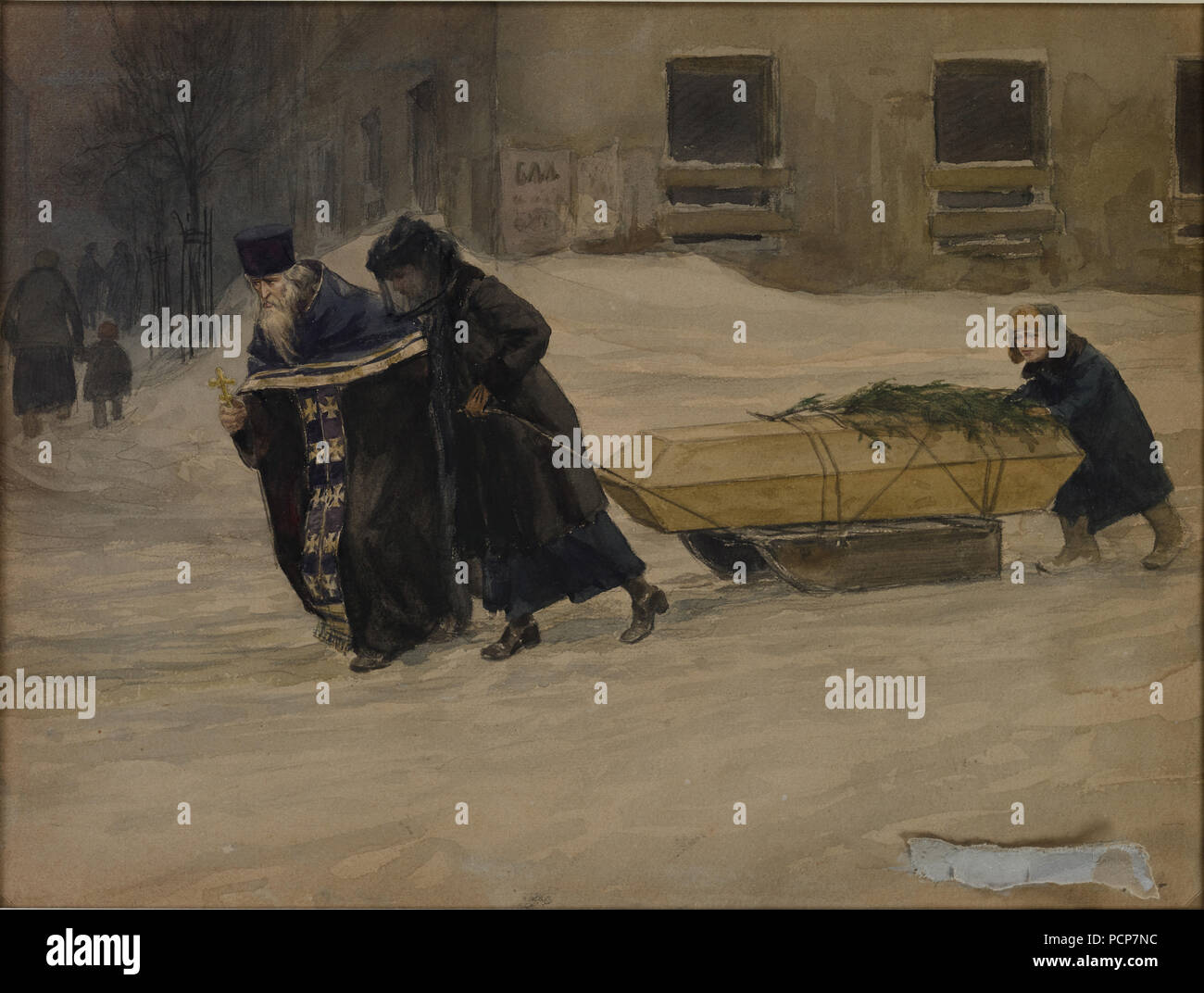 The father's funeral , 1918-1923. Stock Photo