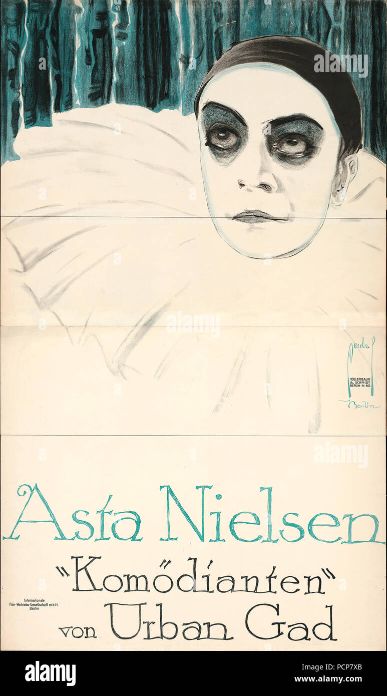 Movie poster The Comedians by Urban Gad, 1913 Stock Photo Alamy