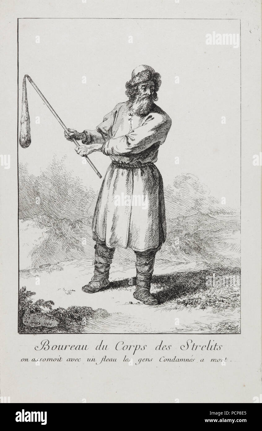 Executioner of the Streltsy regiment, 1764 Stock Photo Alamy