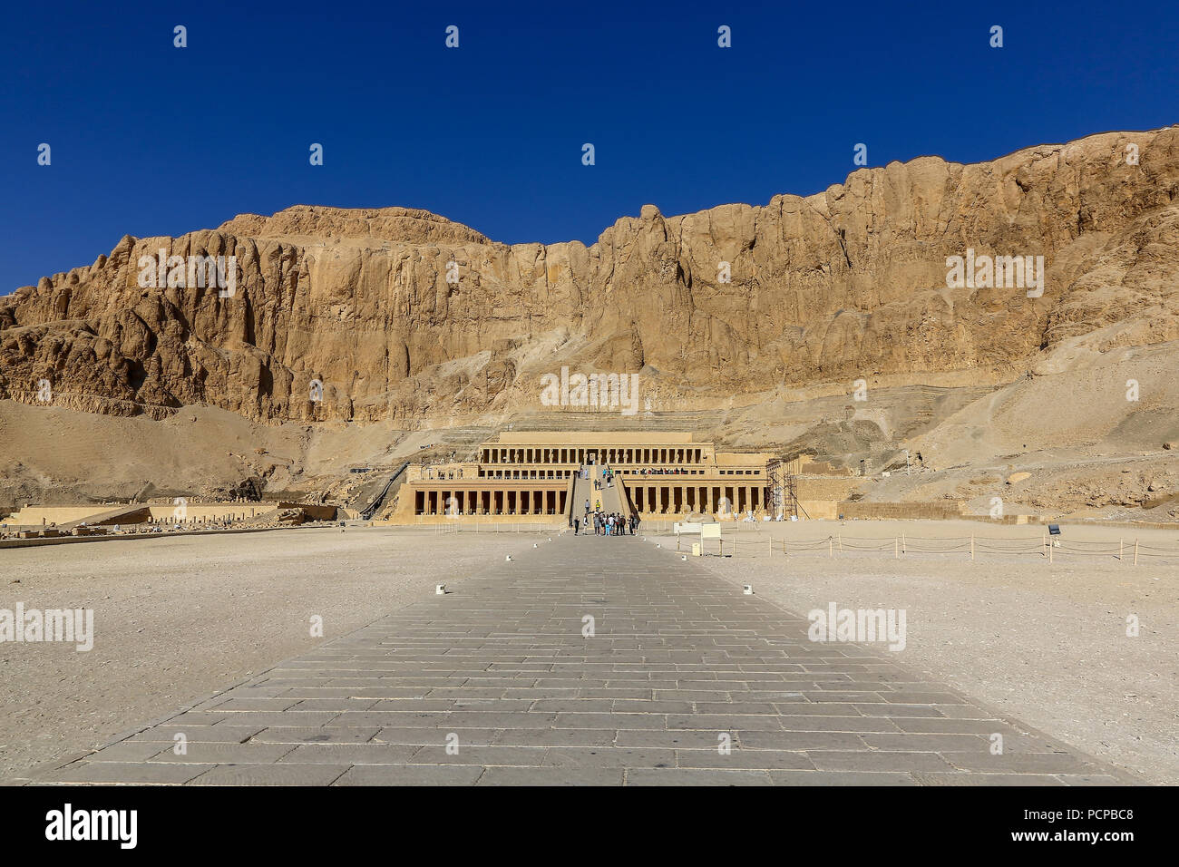 The Mortuary Temple of Hatshepsut, Deir el-Bahari, Luxor, Egypt, Africa Stock Photo