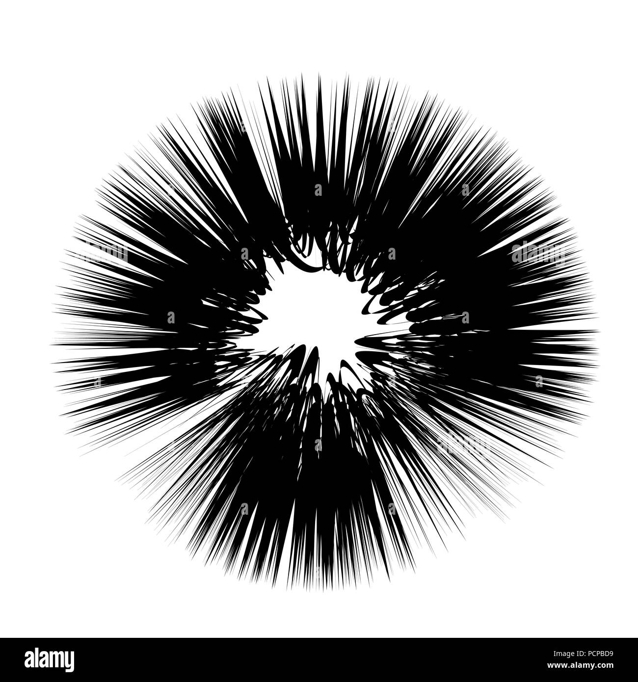 Explode Flash, Cartoon Explosion, Star Burst Isolated on White ...