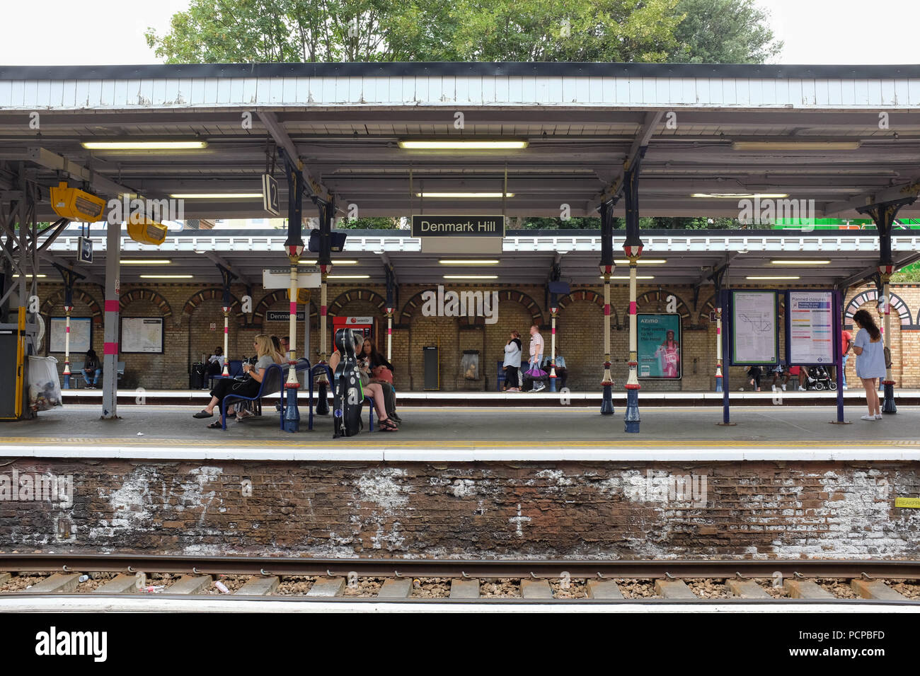 Denmark Hill railway station in London, England. Stock Photo