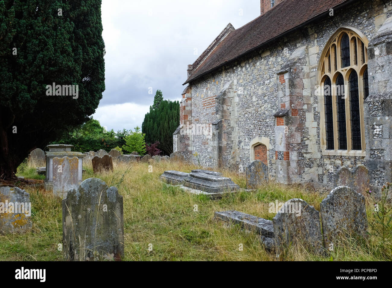 All Saints Parish Church in Odiham, Hampshire, England. Stock Photo