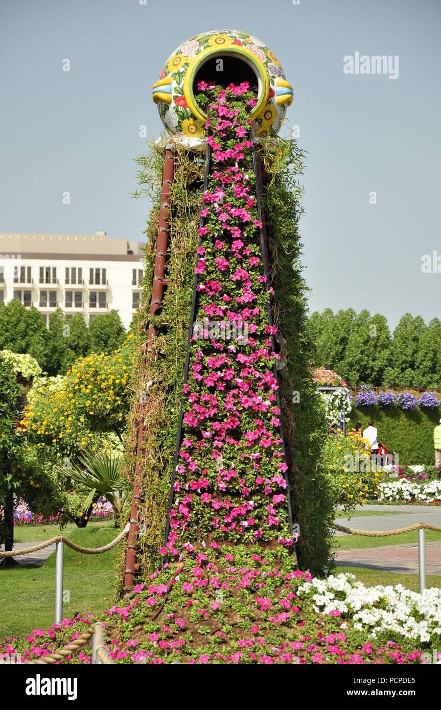Miracle Garden Dubai United Arab Emirates Stock Photo