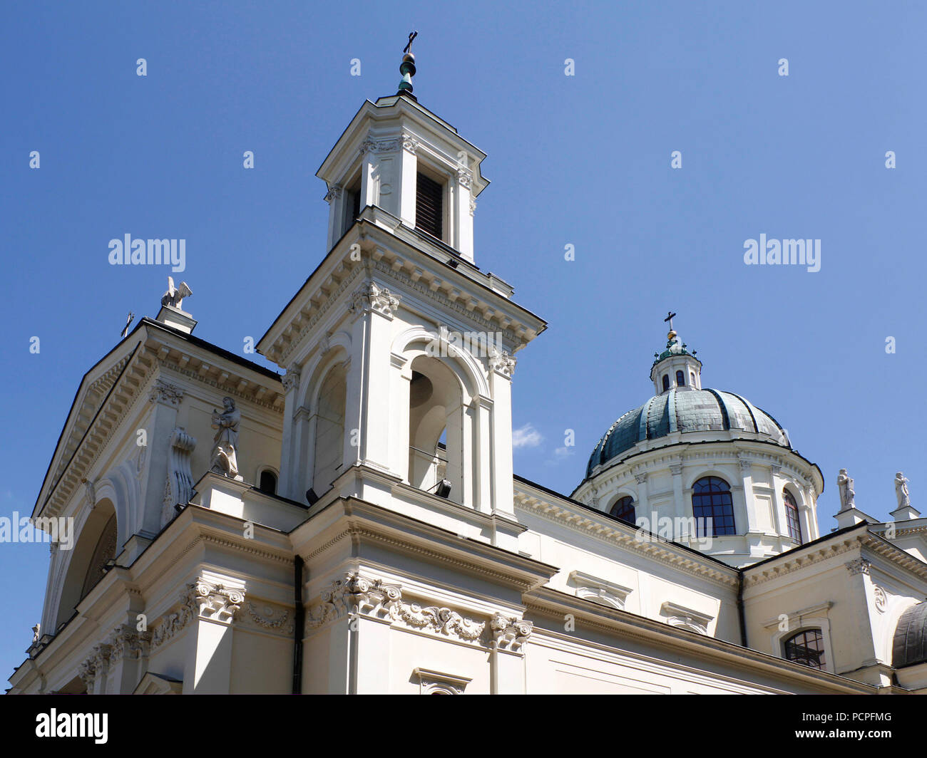 Roman Catholic Church St Anna in Wilanow, Warsaw, Poland Stock Photo