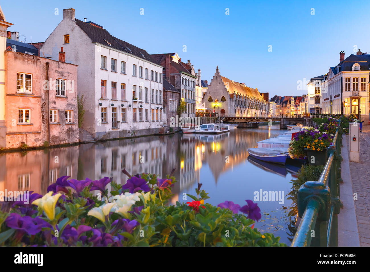 Old town of Ghent, Belgium Stock Photo