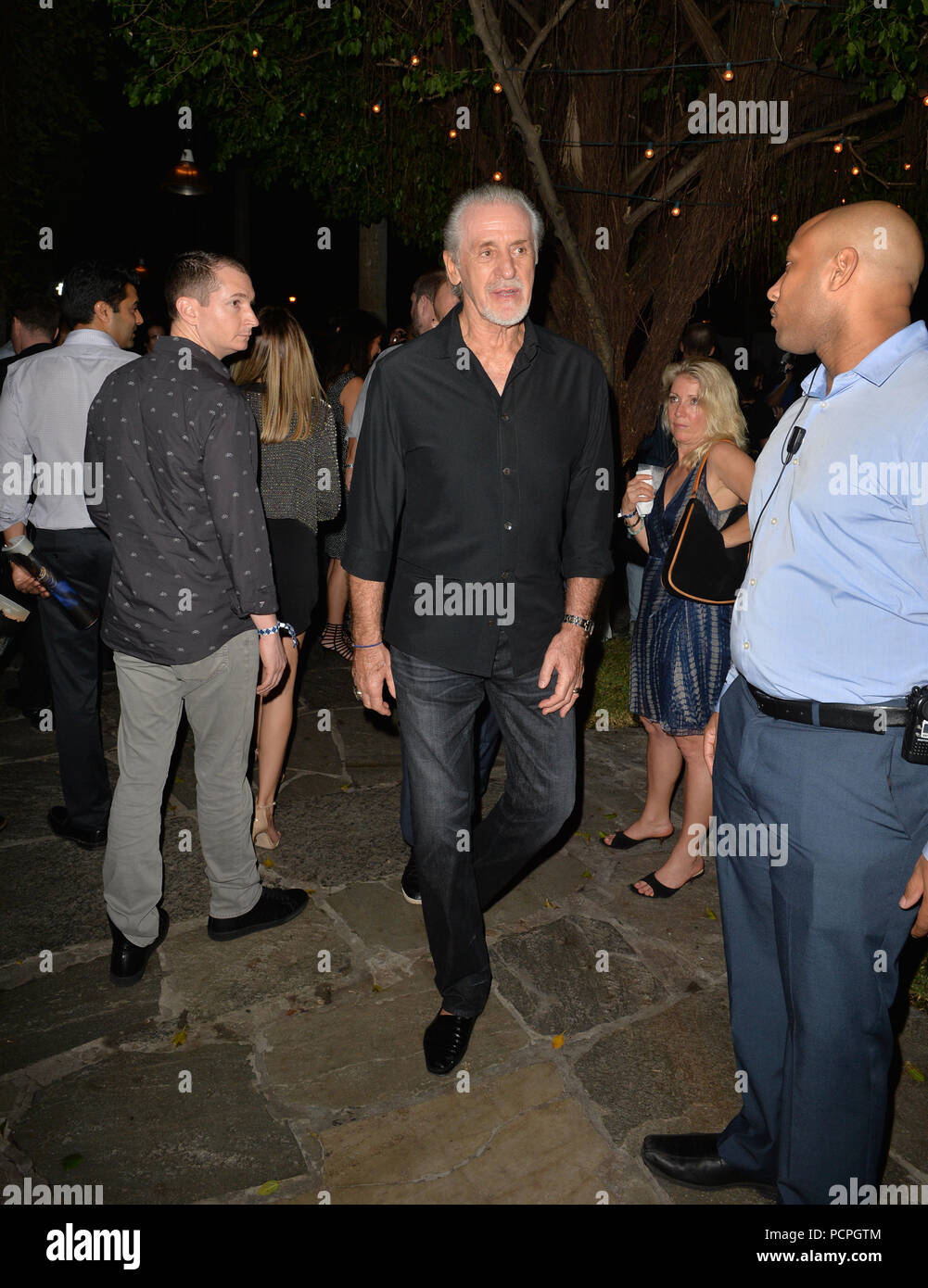 MIAMI BEACH, FL - DECEMBER 01: Pat Riley attends DuJour Magazine's Jason Binn Celebrates Annual Art Basel Miami Beach Kick-Off Party presented by Blackberry PRIV & 50 Bleu at Delano Beach Club on December 1, 2015 in Miami Beach, Florida.  People:  Pat Riley Stock Photo