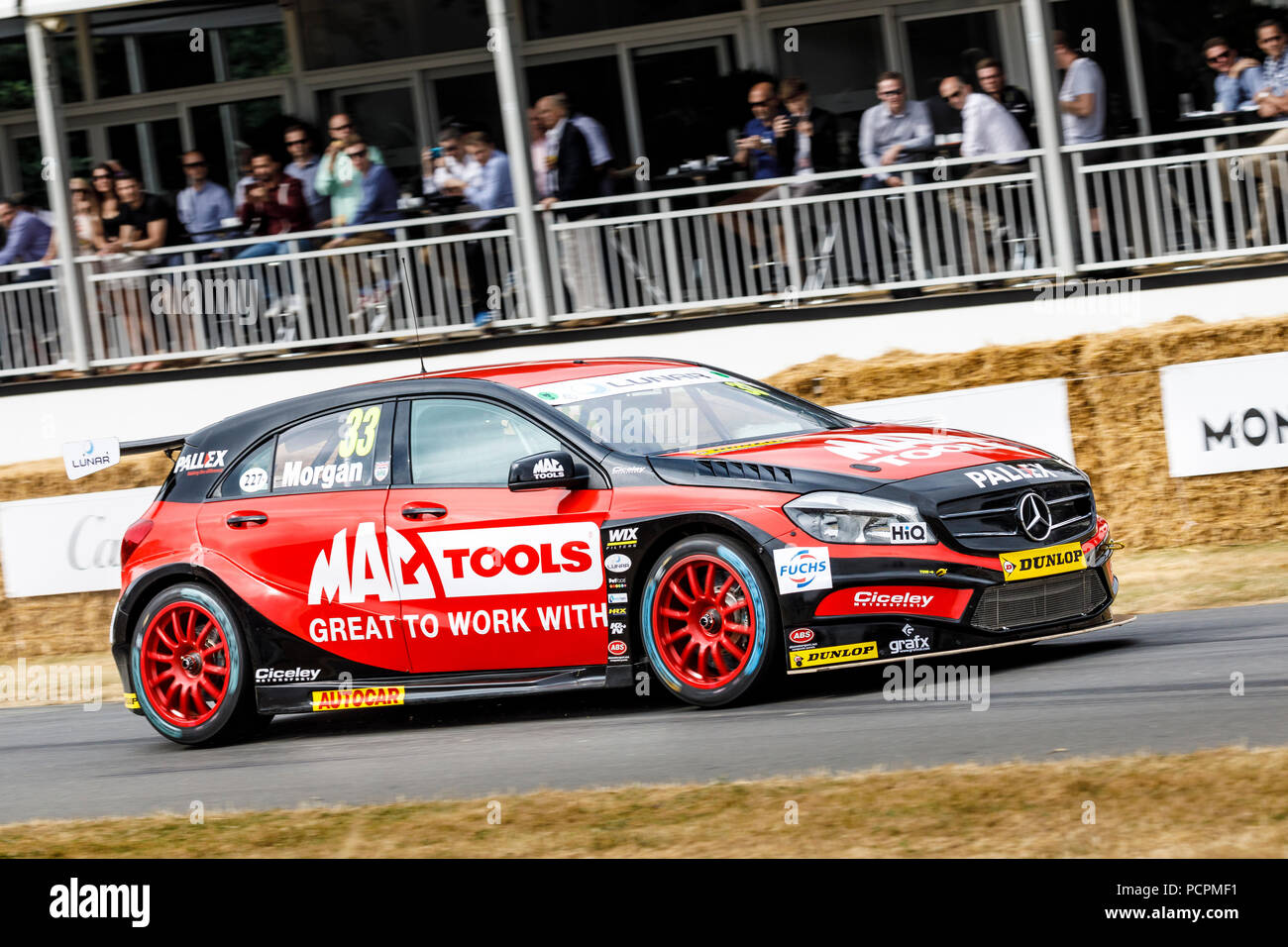 2018 Ciceley Racing Mercedes A-Class BTCC racer with driver Adam Morgan ...