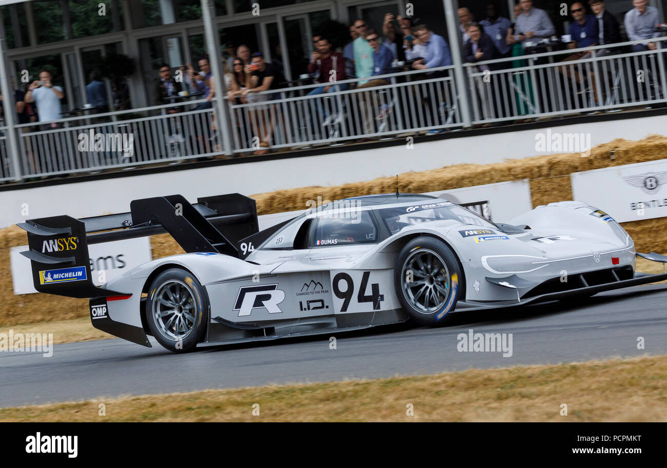 2018 Volkswagen I D R Pikes Peak Record Holder With Driver Romain 2018-volkswagen-i-d-r-pikes-peak-record-holder-with-driver-romain