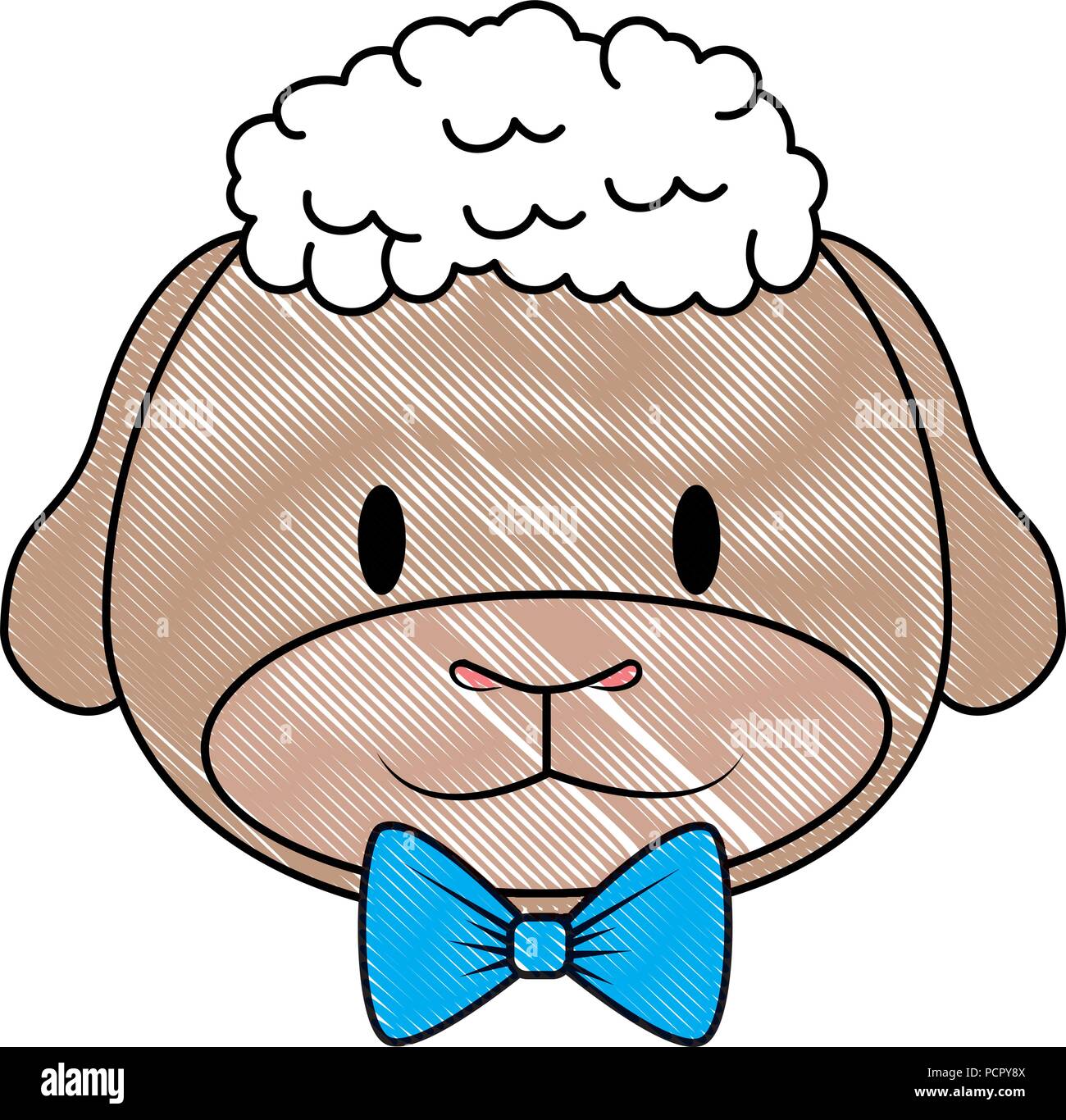 cute and adorable sheep character vector illustration design Stock ...