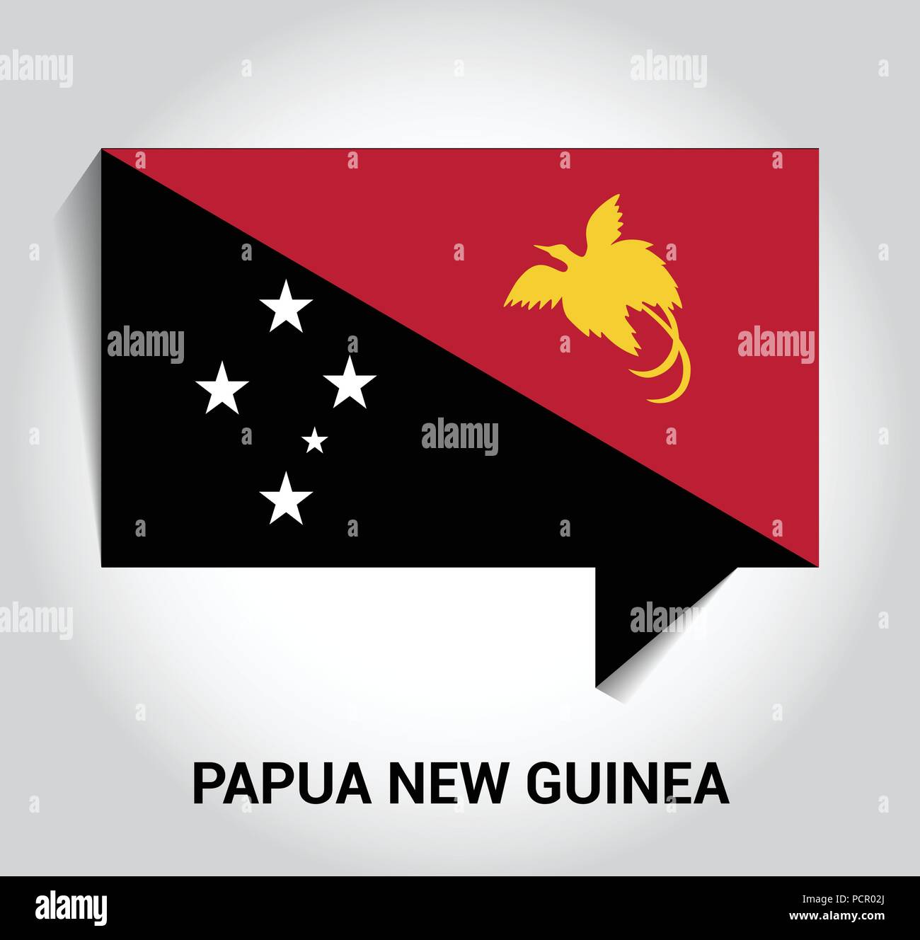 Papua New Guinea flags design vector Stock Vector Image &amp; Art - Alamy