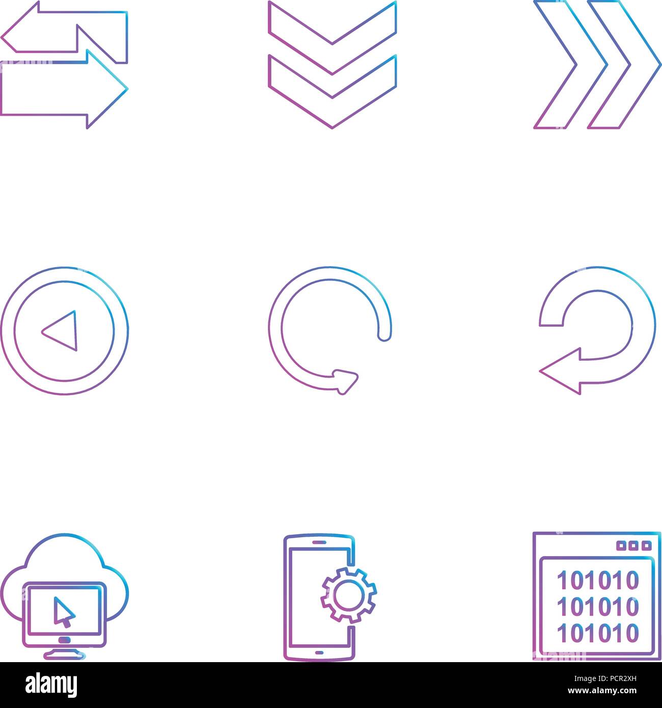 cloud , setting , windows ,arrows , directions , left , right , pointer ...
