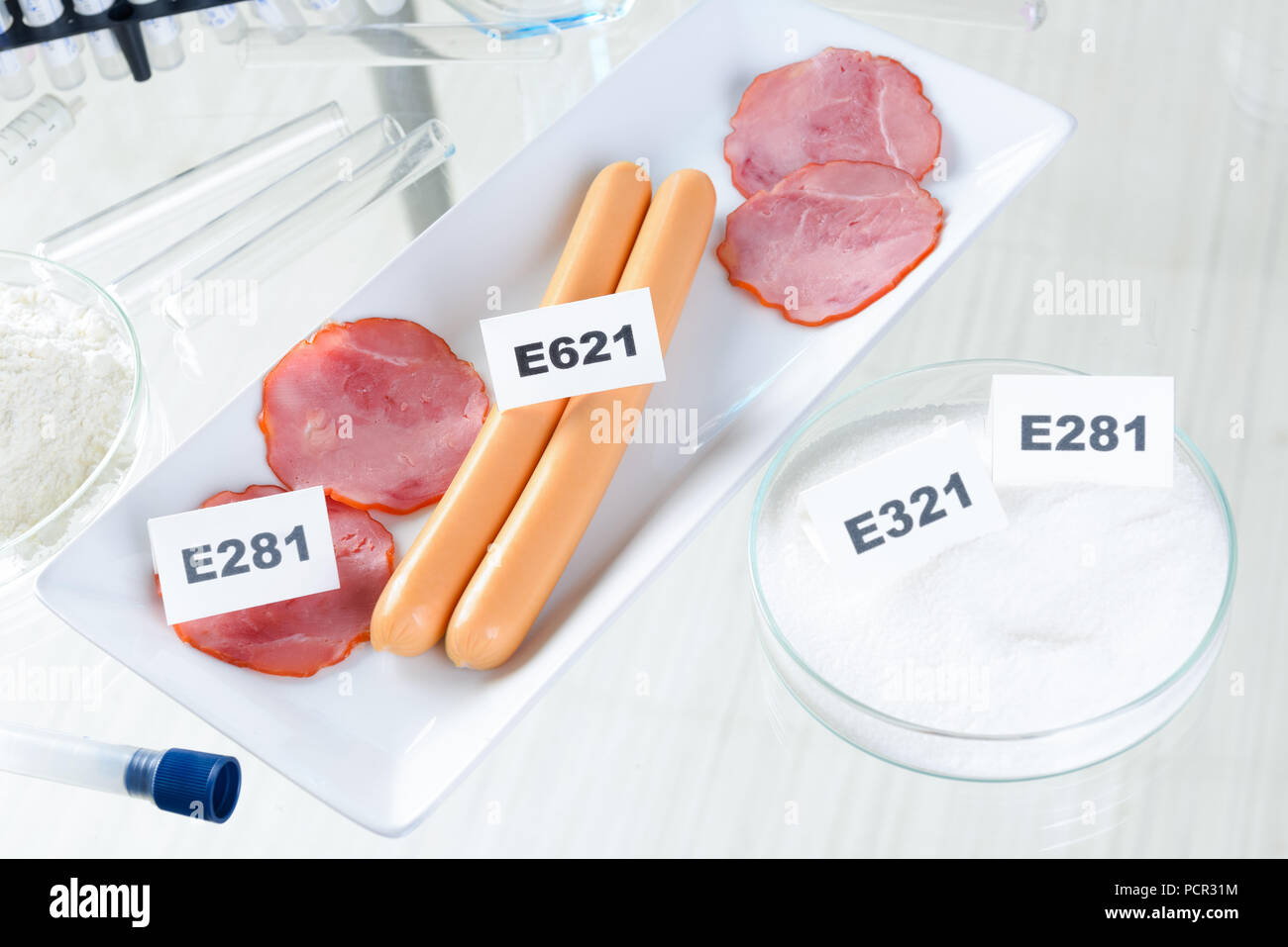 Preservatives substances that are added to products such as foods