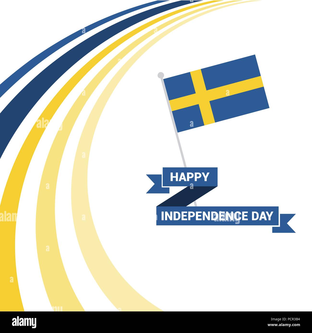 Sweden Independence day design card vector Stock Vector Image & Art Alamy