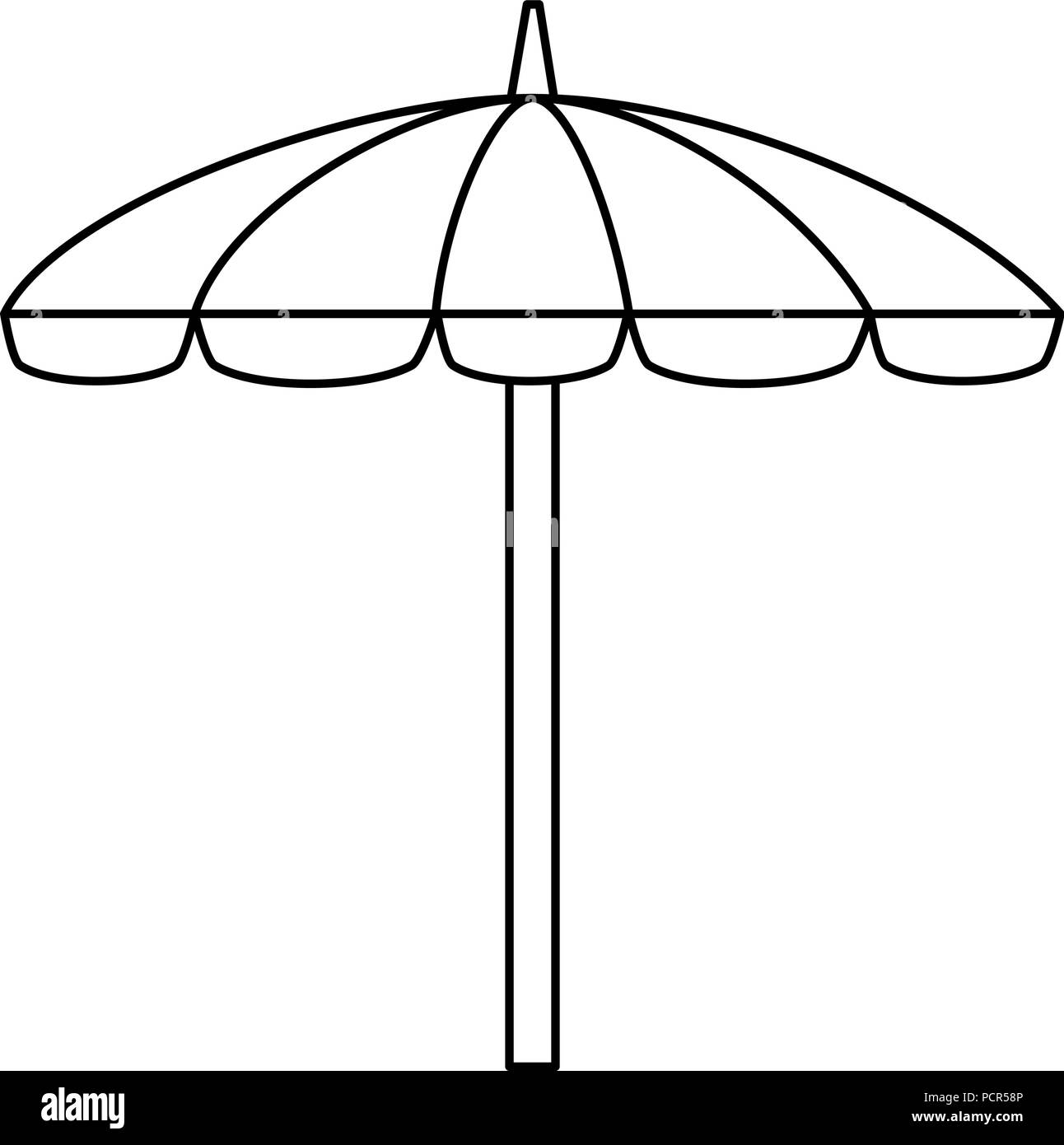 umbrella beach isolated icon Stock Vector Image & Art Alamy