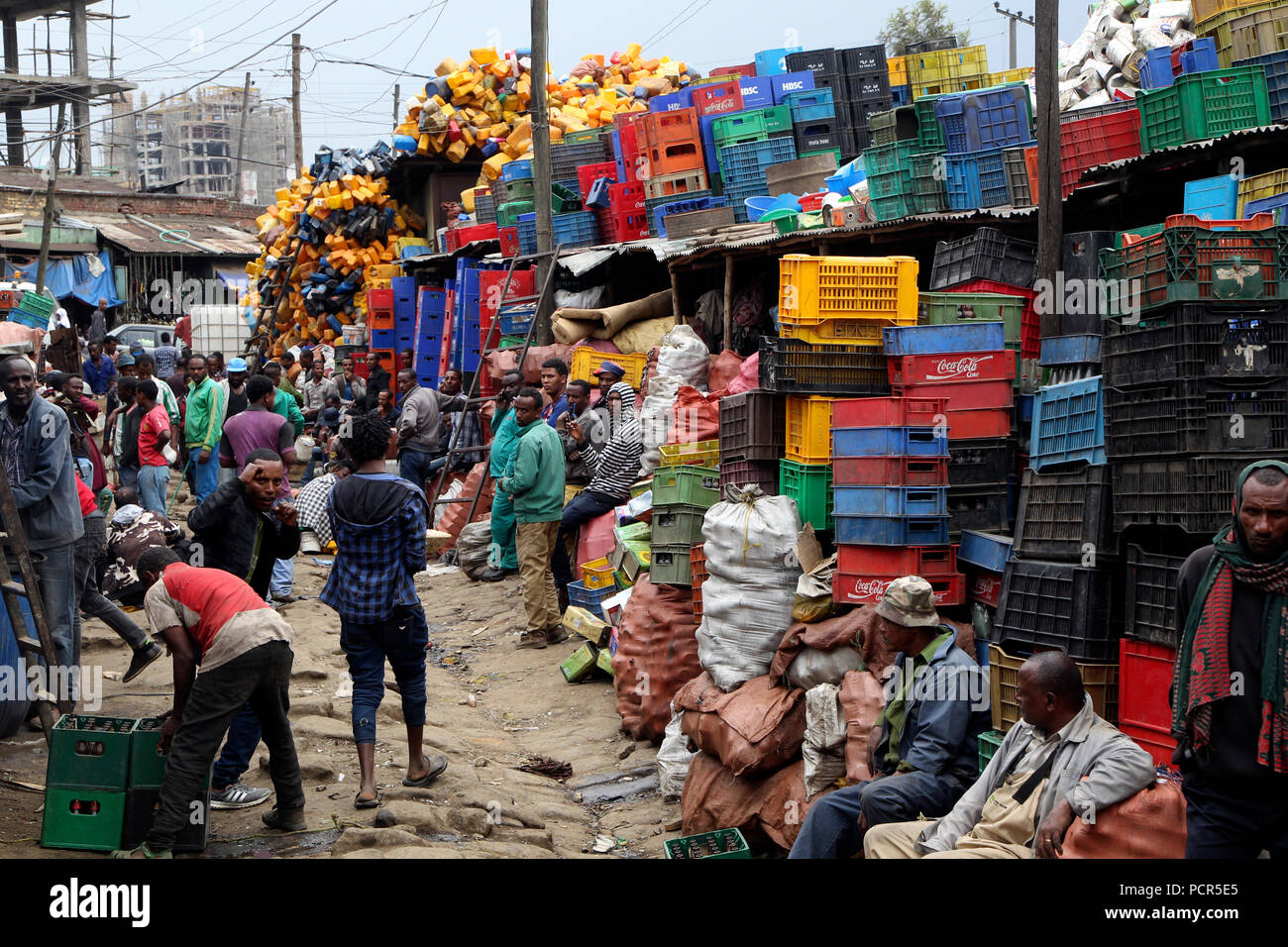 People at the market, Addis Ababa, Ethiopia Stock Photo Alamy