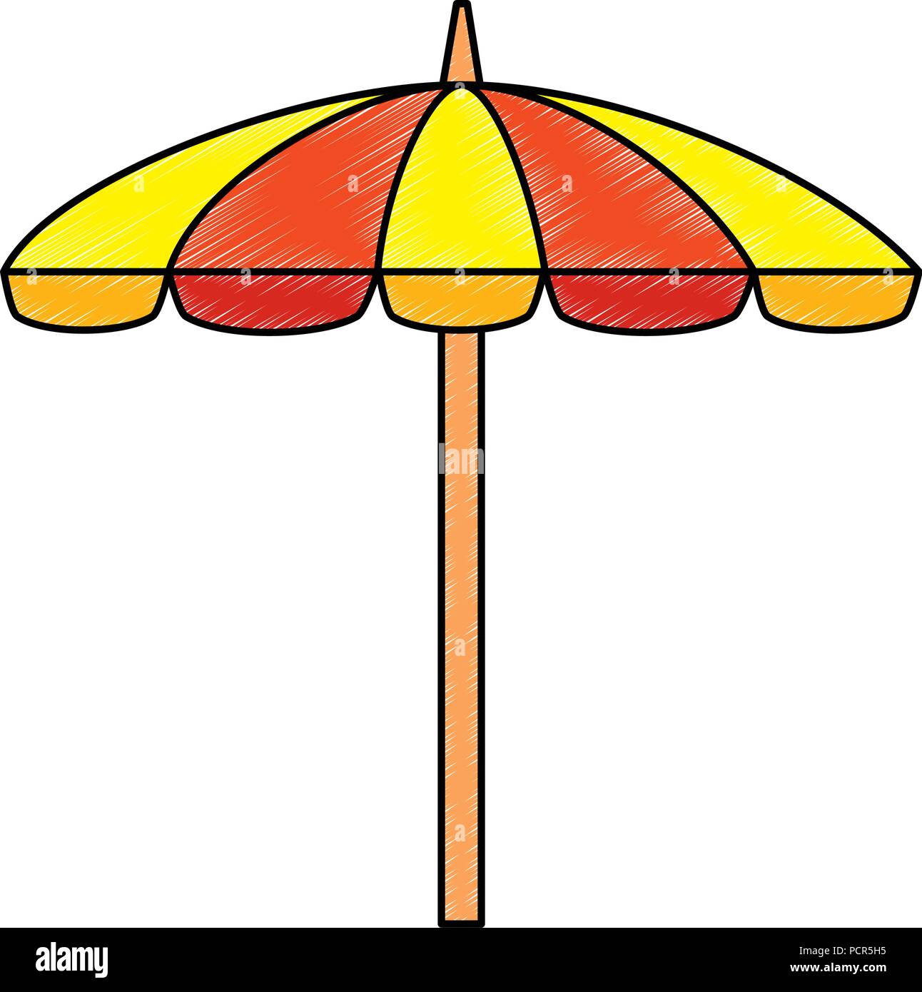 umbrella beach isolated icon Stock Vector Image & Art - Alamy