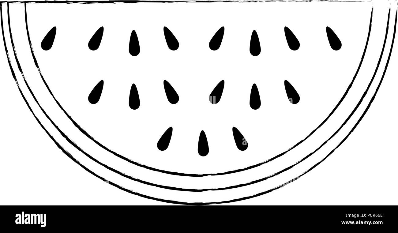 watermelon sliced fruit icon Stock Vector Image & Art - Alamy