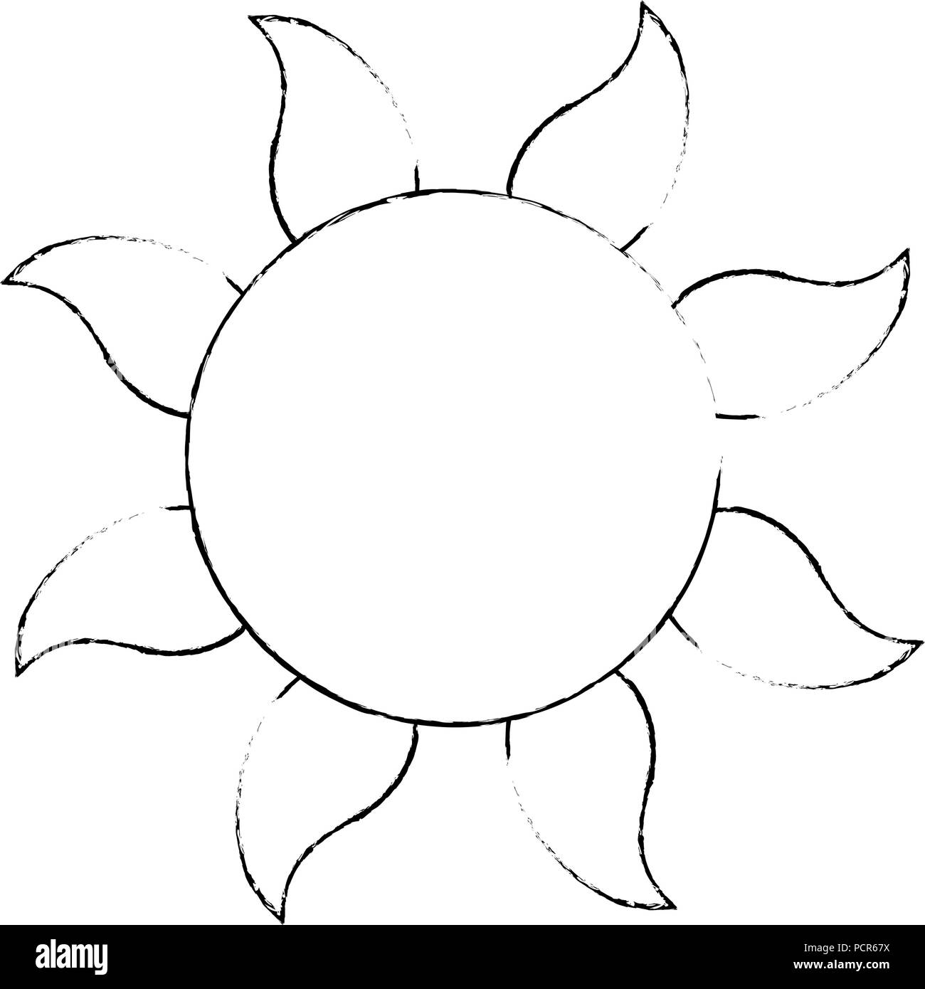 summer sun isolated icon Stock Vector Image & Art - Alamy