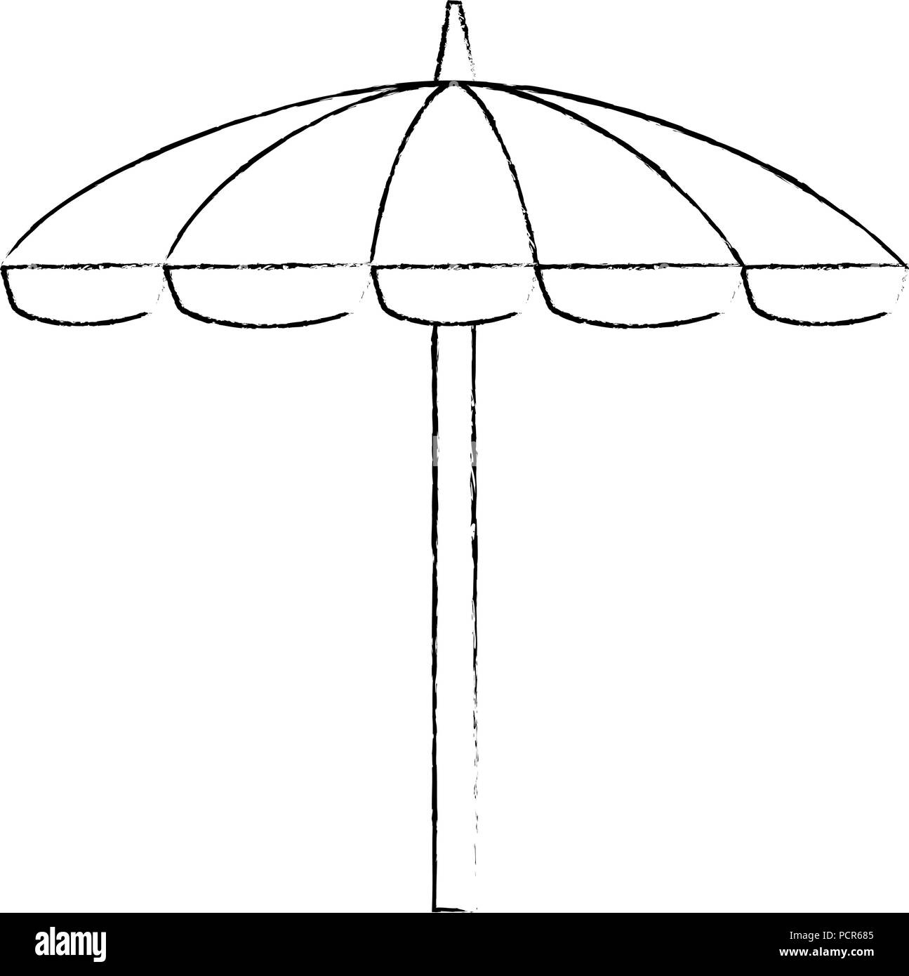 umbrella beach isolated icon Stock Vector Image & Art - Alamy
