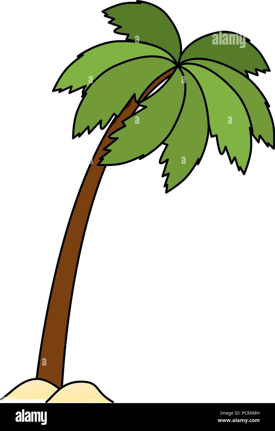 tree palms isolated icon Stock Vector Image & Art - Alamy