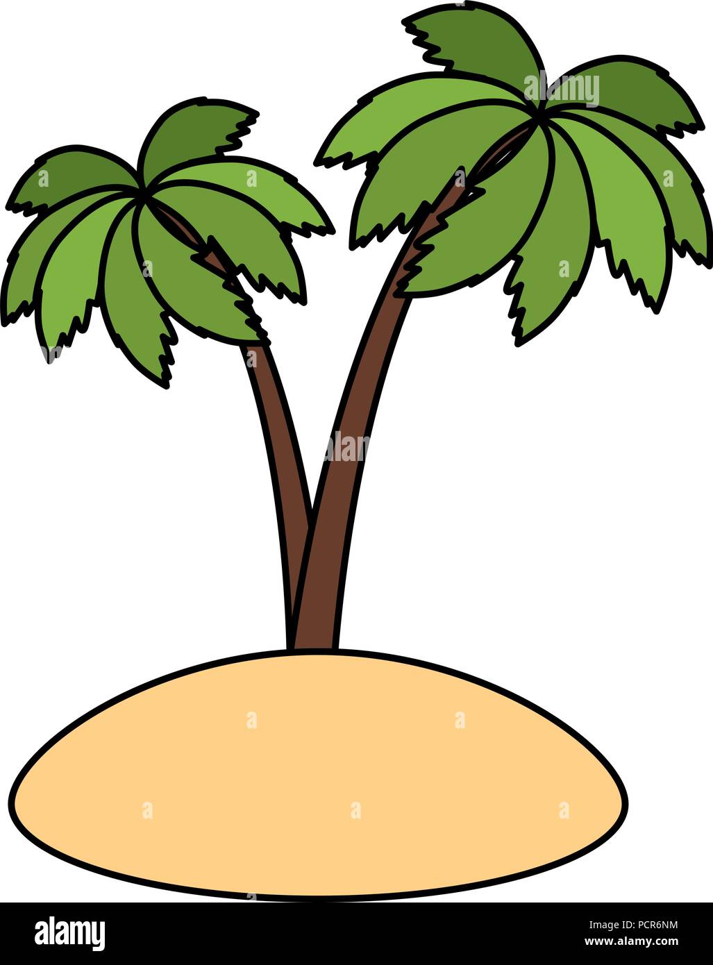 tree palms isolated icon Stock Vector Image & Art - Alamy