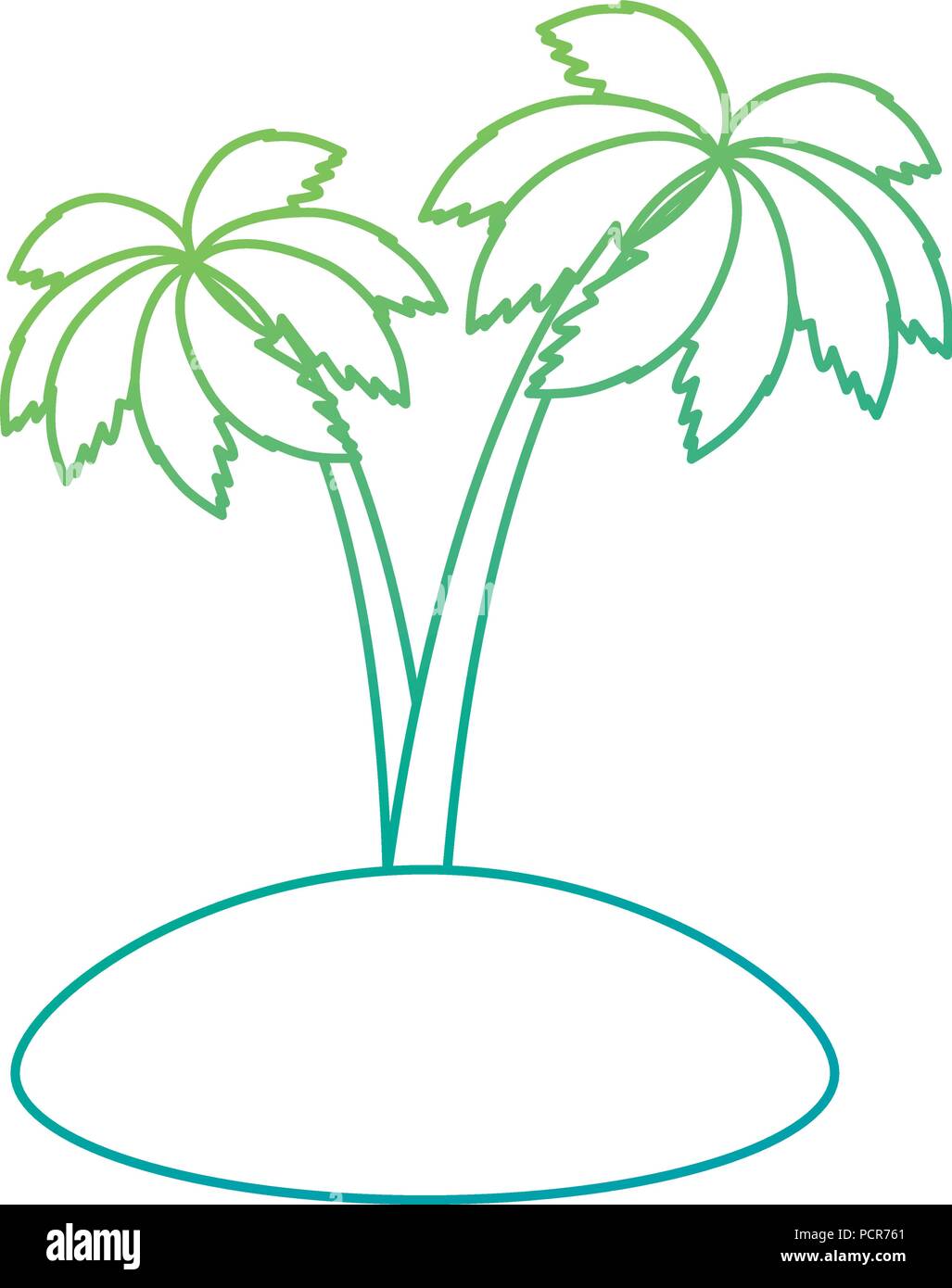 tree palms isolated icon Stock Vector Image & Art - Alamy