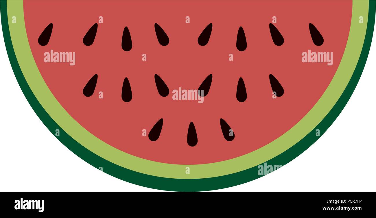 watermelon sliced fruit icon Stock Vector Image & Art - Alamy
