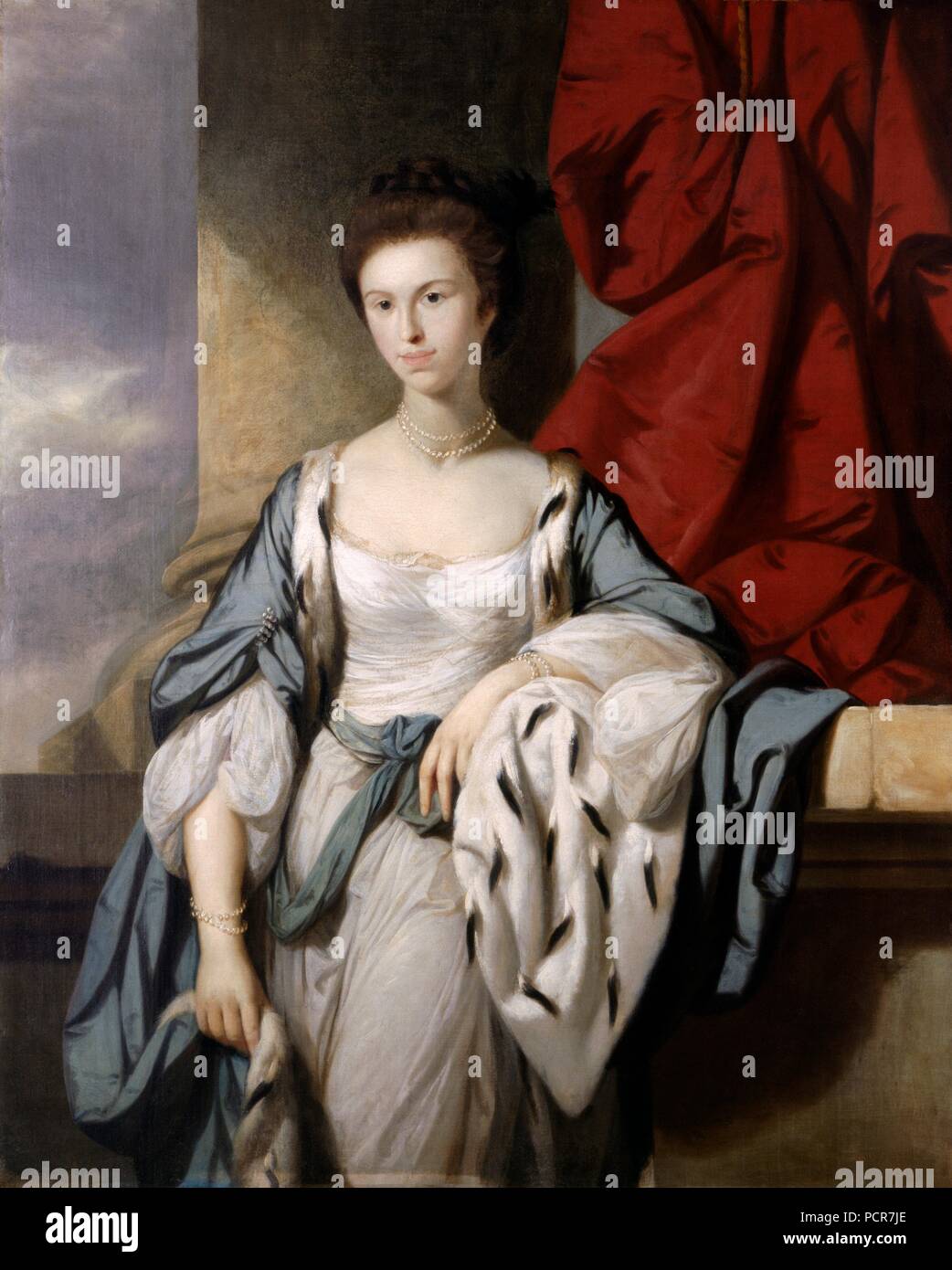 'Maria Constantina Trevor, Countess of Suffolk', 18th century. Artist: Katherine Read. Stock Photo