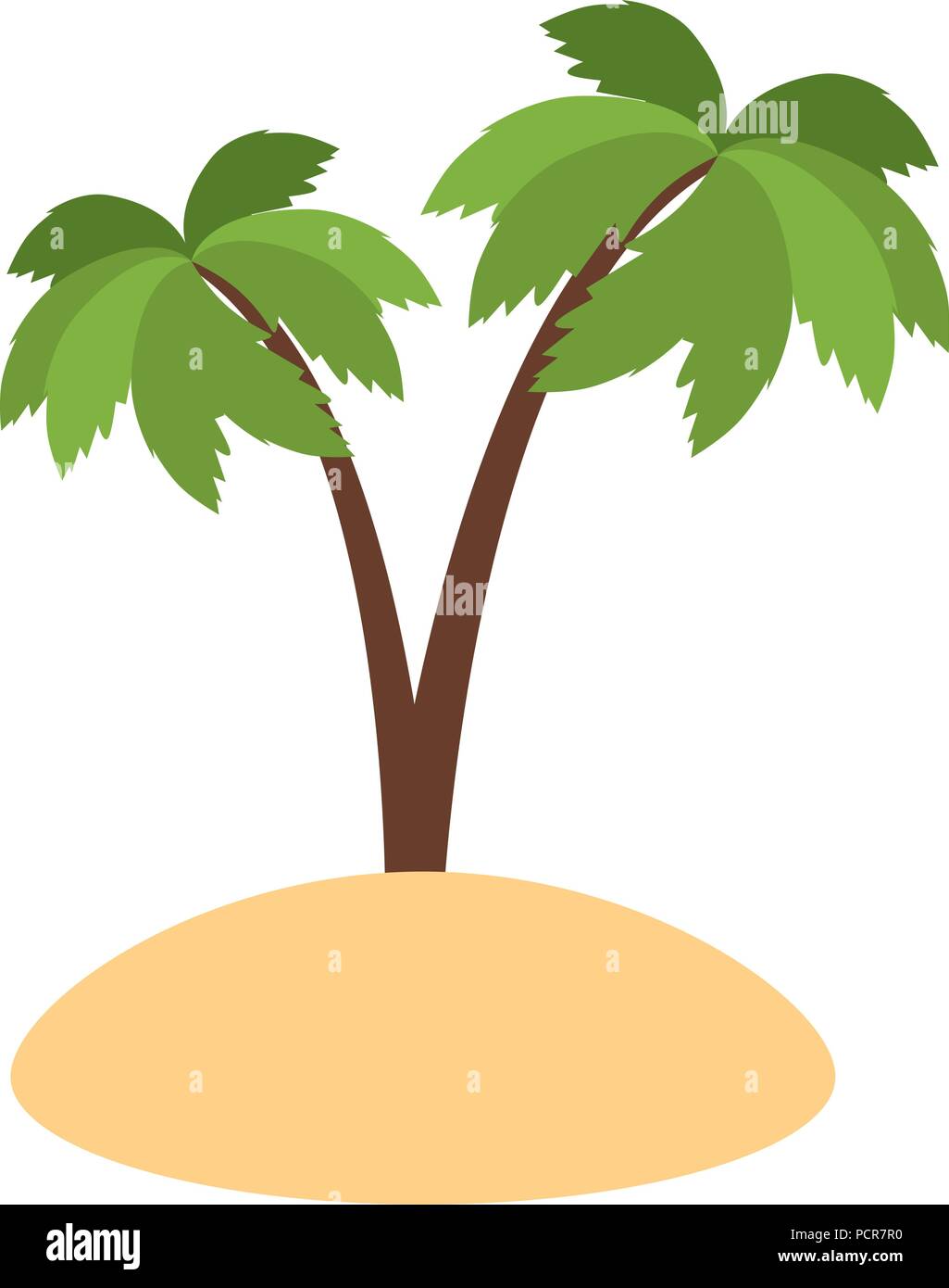 tree palms isolated icon Stock Vector Image & Art - Alamy