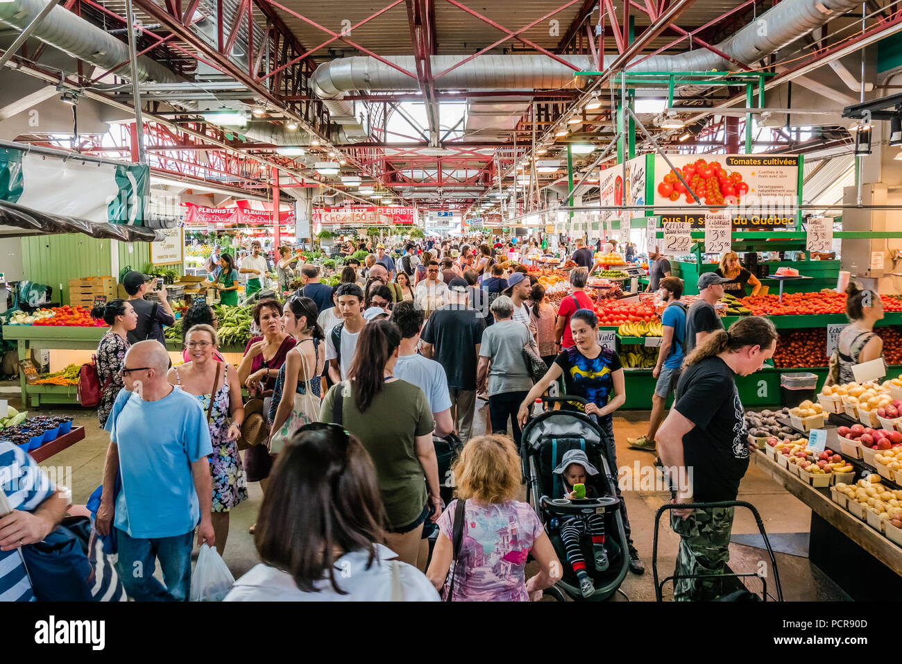 Jean Talon Market the largest farmers fresh produce market montreal