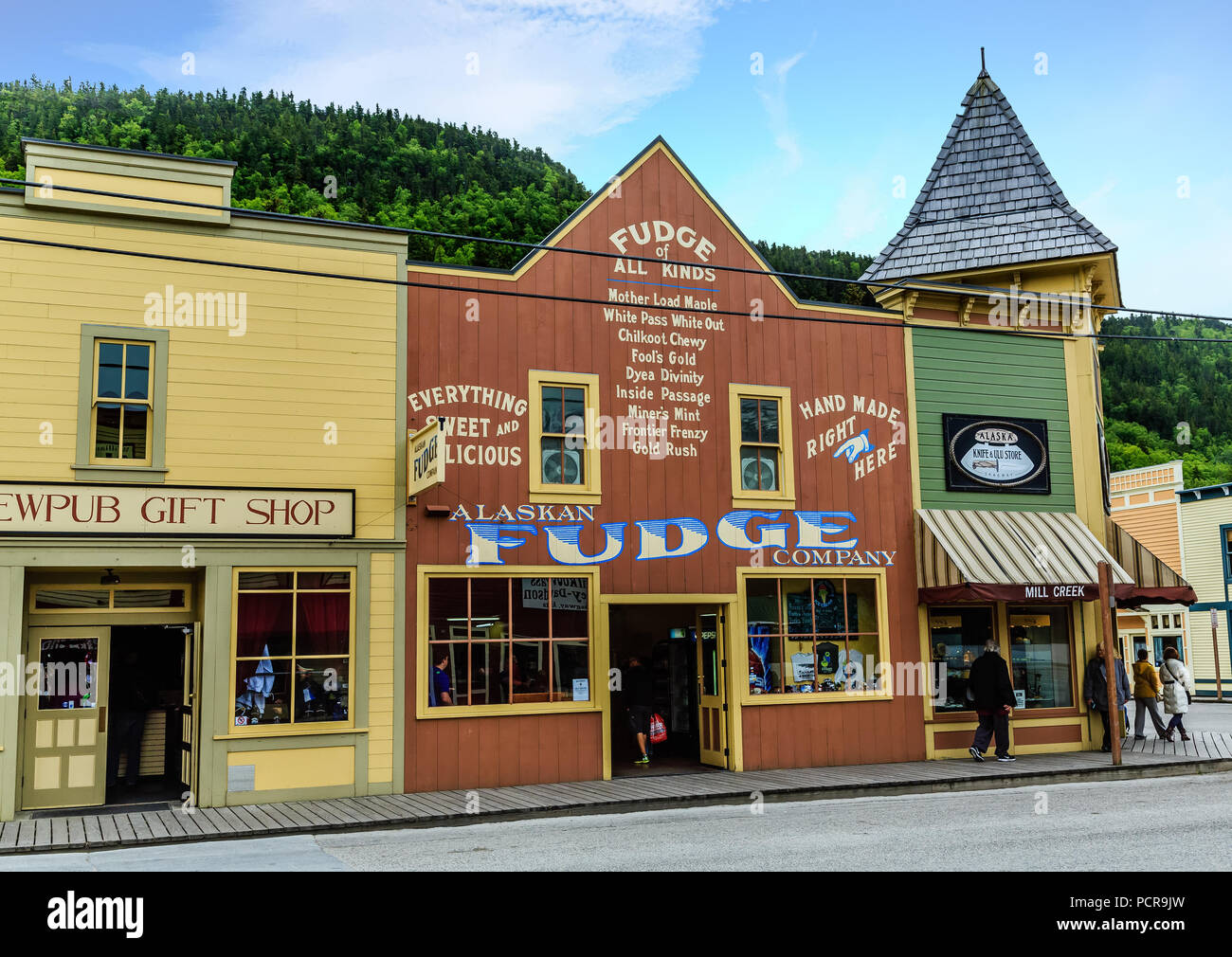Alaskan Fudge Company in Skagway, Alaska Stock Photo Alamy