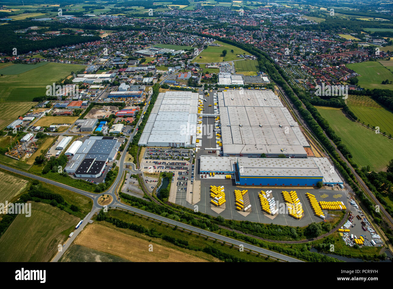Amazon, Amazon location and logistics center in the west of Werne with