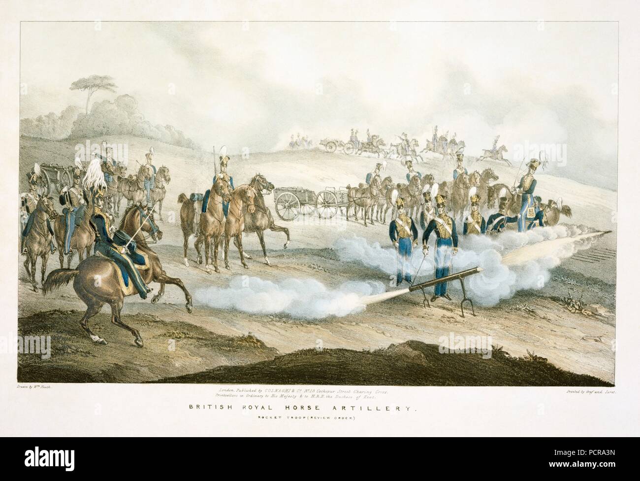 British Royal Horse Artillery rocket troop, 19th century. Artist: Unknown Stock Photo - Alamy