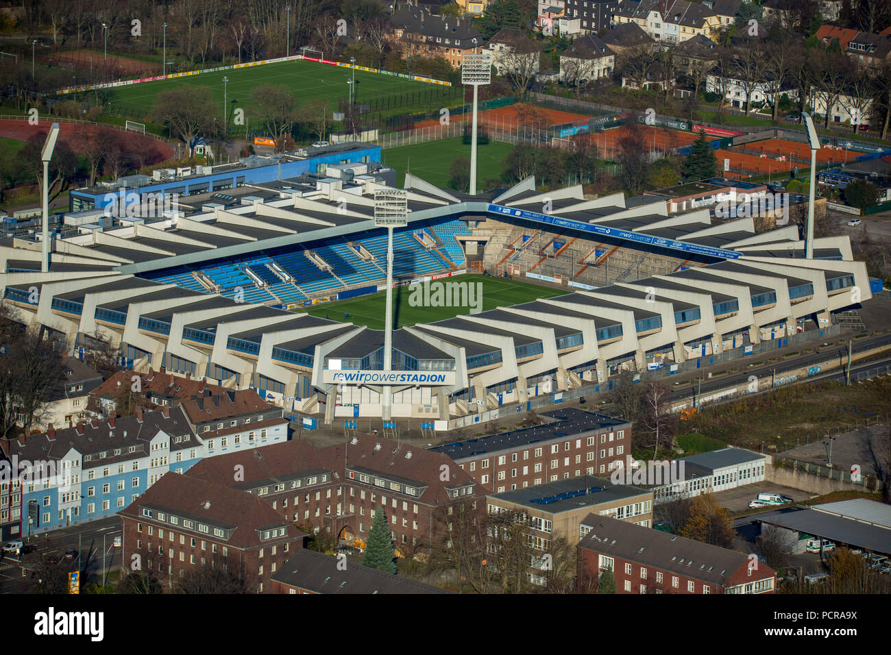 Rewirpower Stadium, Ruhrstadion of VfL-Bochum, Bochum, Ruhr area, North Rhine-Westphalia, Germany Stock Photo