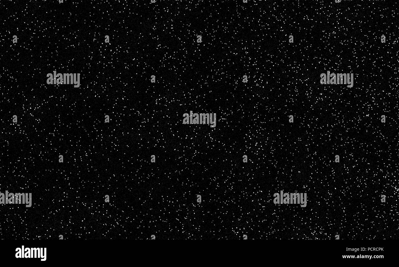 Stars sky nebula black background at night closeup background, backdrop, copy space. Stars banner, poster, advertising surface shiny points stars. Stock Photo