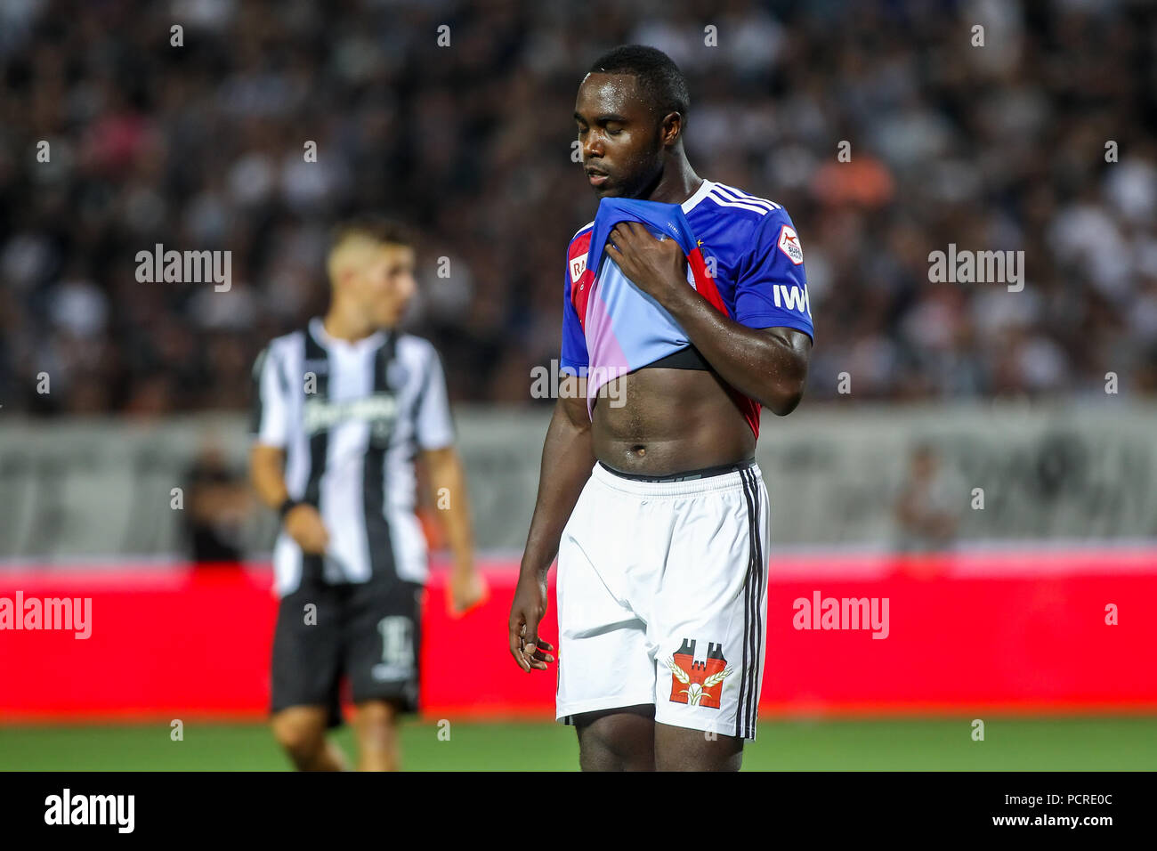 Thessaloniki, Greece - July 24, 2018: Player of Basel Eder Balanta in action during the UEFA Champions League Second qualifying round , 1st  match bet Stock Photo