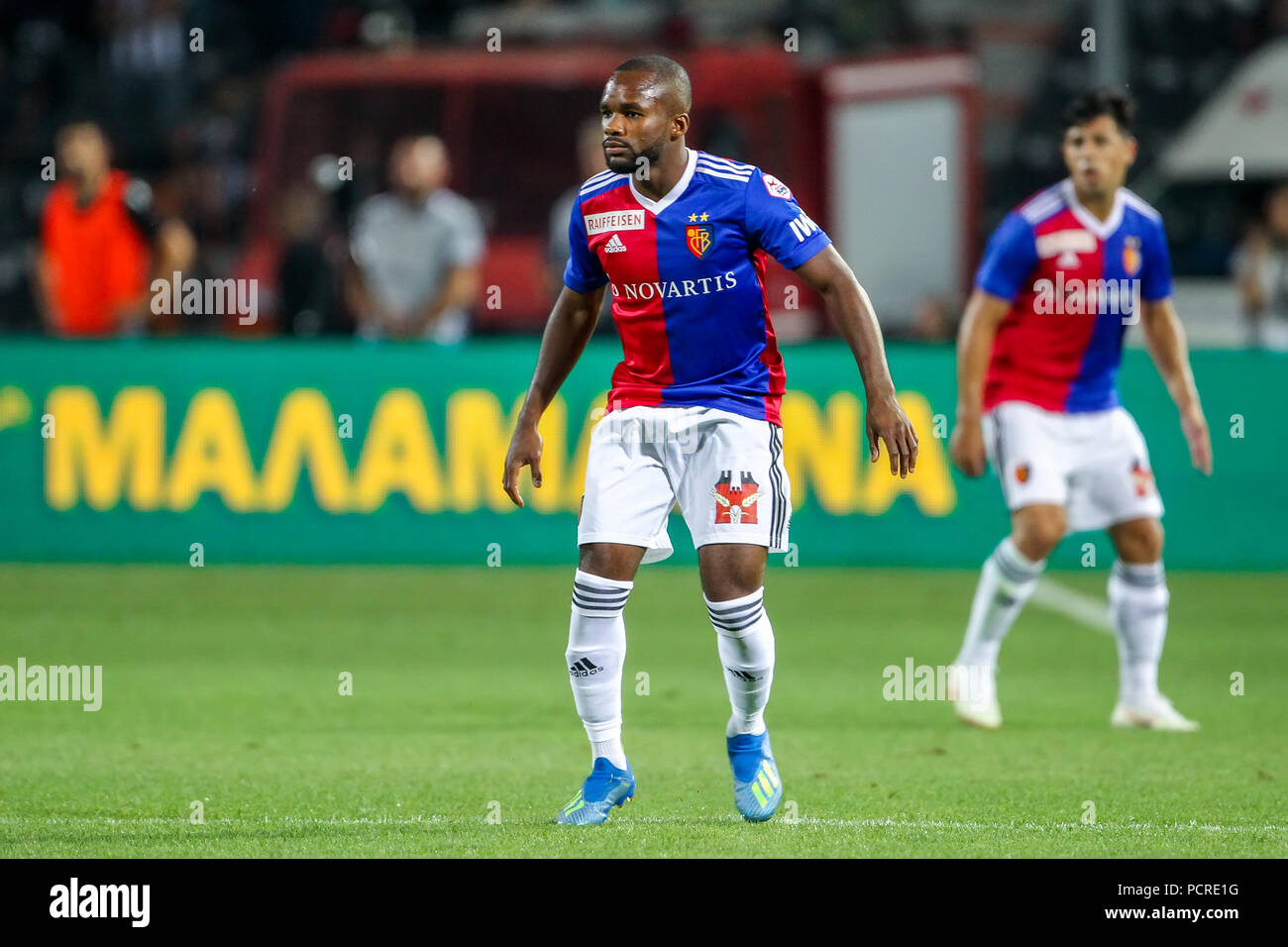 Thessaloniki, Greece - July 24, 2018: Player of Basel Aldo Kalulu in action  during the UEFA Champions League Second qualifying round , 1st match betw  Stock Photo - Alamy