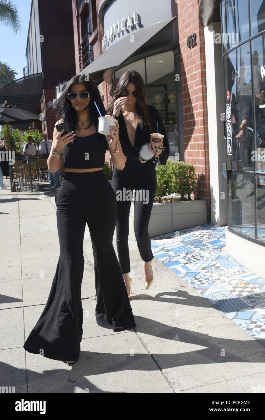 BEVERLY HILLS, CA - JULY 28: Kylie Jenner, 17, continues to flaunt new ...