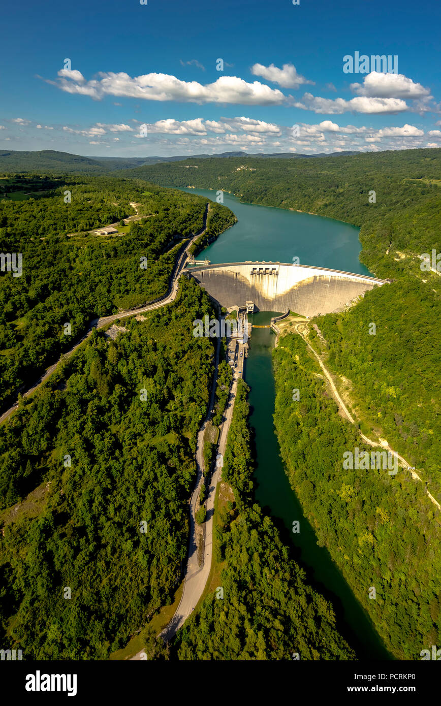 Lac de Vouglans, reservoir, Cernon, Jura department, Bourgogne-Franche-Comté region, France Stock Photo