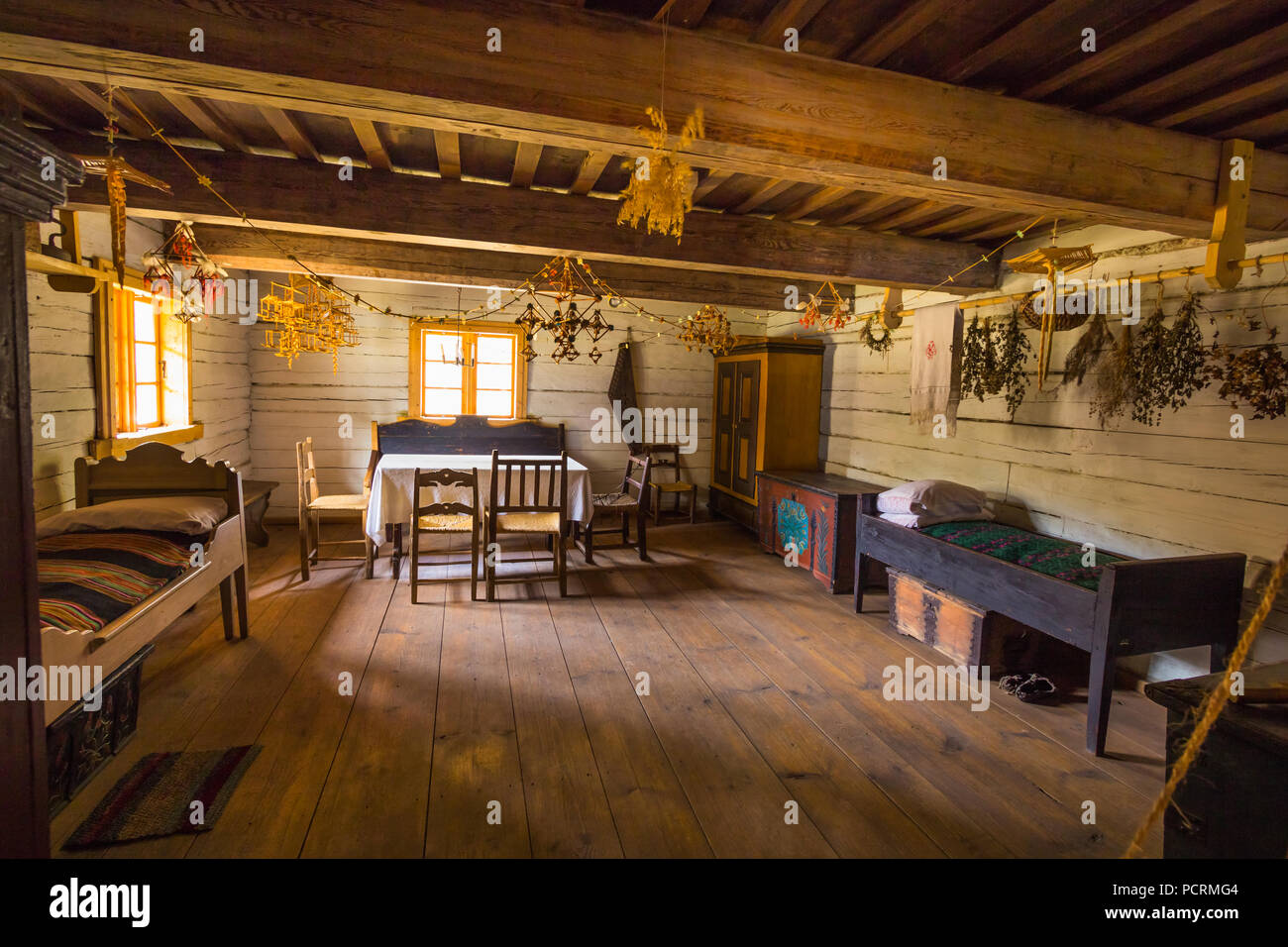 19th century house interior farmhouse hi-res stock photography and