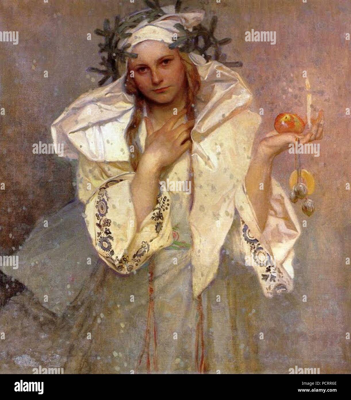 Alphonse Mucha, 1919 - Christmas in America Stock Photo - Alamy