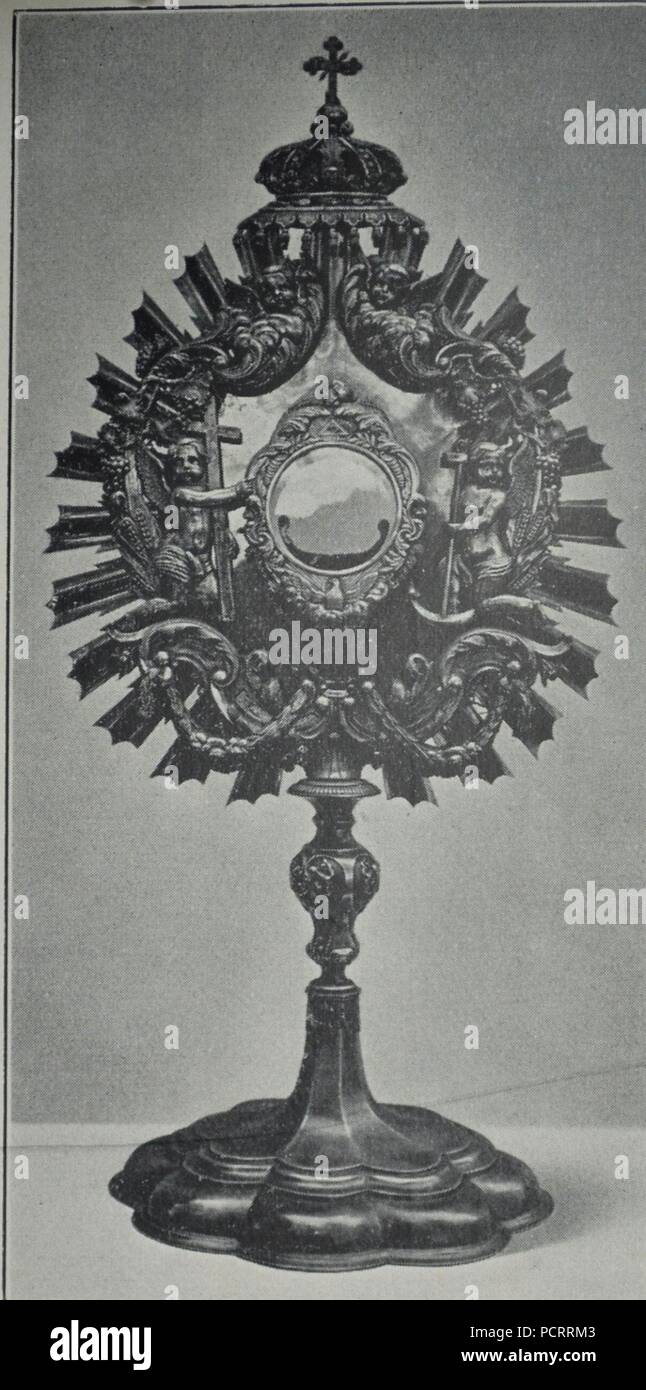 Alme Monstranz um 1800 Aufnahme von 1914. Stock Photo