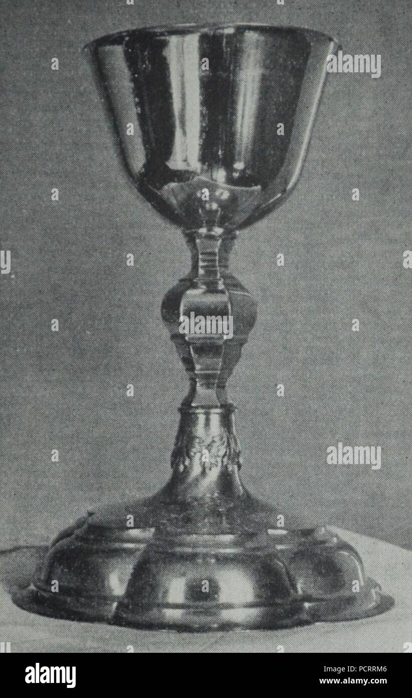 Alme Kelch von 1758 Aufnahme von 1914. Stock Photo